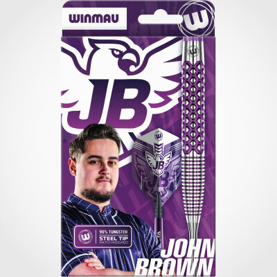 Winmau Steel Darts John Brown Signature Edition 90% Tungsten Steeltip Dart Steeldart 22 g