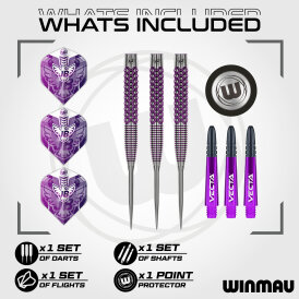 Winmau Steel Darts John Brown Signature Edition 90% Tungsten Steeltip Dart Steeldart 22 g