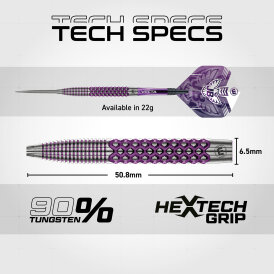 Winmau Steel Darts John Brown Signature Edition 90% Tungsten Steeltip Dart Steeldart 22 g