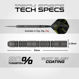 Winmau Steel Darts MvG Michael van Gerwen Signature Edition Dart 90% Tungsten Steeltip Dart Steeldart