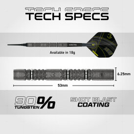 Winmau Soft Darts MvG Michael van Gerwen Signature Edition Dart 90% Tungsten Softtip Dart Softdart 20 g
