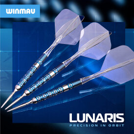 Winmau Steel Darts Switch Point Lunaris Parallel 90% Tungsten Steeltip Dart Steeldart 23 g