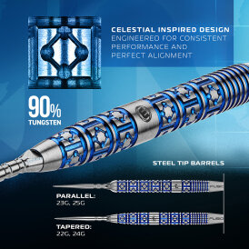 Winmau Steel Darts Switch Point Lunaris Parallel 90% Tungsten Steeltip Dart Steeldart 25 g