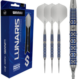 Winmau Steel Darts Switch Point Lunaris Parallel 90% Tungsten Steeltip Dart Steeldart 25 g