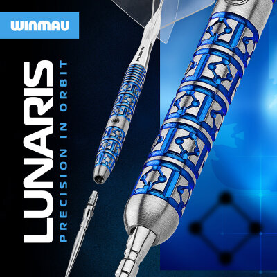 Winmau Steel Darts Switch Point Lunaris Tapered 90% Tungsten Steeltip Dart Steeldart