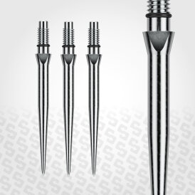Winmau Steel Tip Switch Point Dart Wechsel- Spitzen Schraubspitzen Smooth Silber Smooth 26 mm