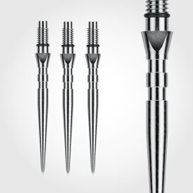 Winmau Steel Tip Switch Point Dart Wechsel- Spitzen Schraubspitzen Groove Silber Groove 40 mm