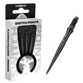 Winmau Steel Tip Switch Point Dart Wechsel- Spitzen Schraubspitzen Wave Schwarz Wave 26 mm