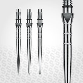 Winmau Steel Tip Switch Point Dart Wechsel- Spitzen Schraubspitzen Wave Silber Wave 26 mm