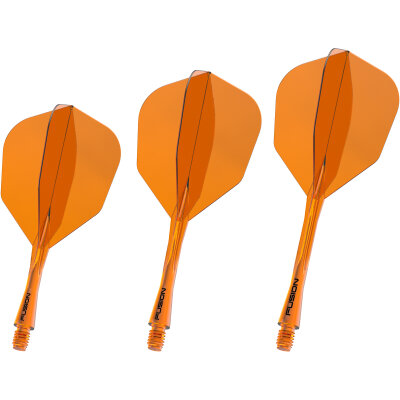 Winmau Dart Fusion Flight- Schaftsystem Nr.6 Intermediate Neon Orange