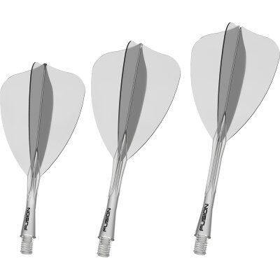 Winmau Dart Fusion Arrow Flight- Schaftsystem Arrow M Mittel Klar