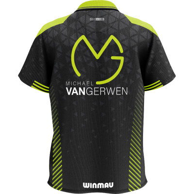 Winmau Darts MvG Michael van Gerwen Stage Polo Tour Shirt Matchshirt Dart Shirt Player Shirt Trikot Design 2025