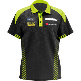 Winmau Darts MvG Michael van Gerwen Stage Polo Tour Shirt Matchshirt Dart Shirt Player Shirt Trikot Design 2025 Größe XL