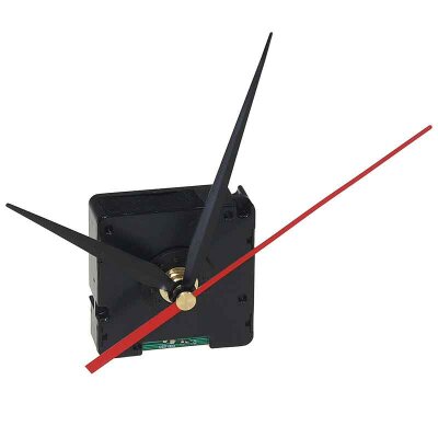 Funkuhrwerk DCF mit 3 Zeigers�tzen aus Kunststoff / Verpackung besch�digt