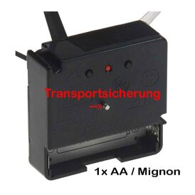 Funkuhrwerk DCF mit 3 Zeigersätzen aus Kunststoff / Verpackung beschädigt