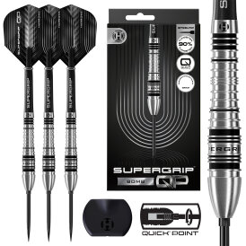 Harrows Steel Darts Quick Point Supergrip QP Bomb 90% Tungsten Steeltip Dart Steeldart 23 g