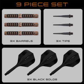 Harrows Soft Darts Wolfram Trinity 90% Tungsten Softtip Dart Softdart