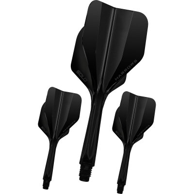 Harrows Dart Solo Flight- Schaftsystem verschiedenen Flightformen / Shapes & Farben