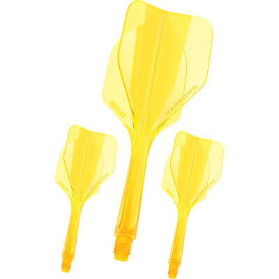 Harrows Dart Solo Flight- Schaftsystem verschiedenen Flightformen / Shapes & Farben