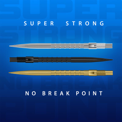 Harrows Steel Tip Quick Point Dart Wechsel- Spitzen Schraubspitzen Smooth, Micro Ridge, HM Grip verschiedene L�ngen und Farben