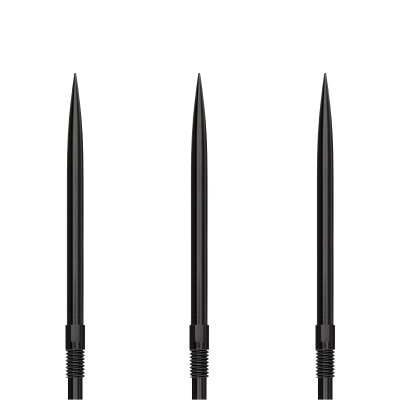 Harrows Steel Tip Quick Point Dart Wechsel- Spitzen Schraubspitzen Schwarz Smooth Point 30 mm