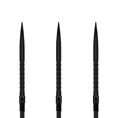 Harrows Steel Tip Quick Point Dart Wechsel- Spitzen Schraubspitzen Schwarz HM Grip Point 30 mm