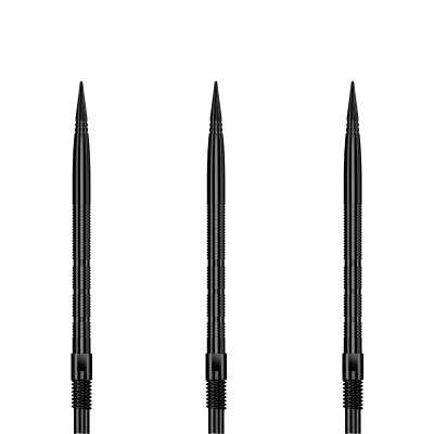 Harrows Steel Tip Quick Point Dart Wechsel- Spitzen Schraubspitzen Schwarz Micro Ridge Point 40 mm