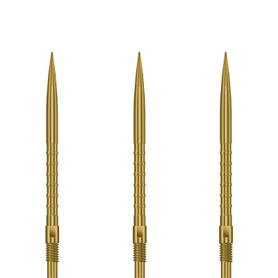 Harrows Steel Tip Quick Point Dart Wechsel- Spitzen Schraubspitzen Gold HM Grip Point 26 mm