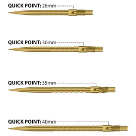 Harrows Steel Tip Quick Point Dart Wechsel- Spitzen Schraubspitzen Gold HM Grip Point 35 mm