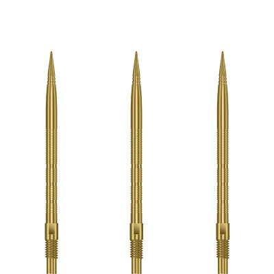 Harrows Steel Tip Quick Point Dart Wechsel- Spitzen Schraubspitzen Gold Micro Ridge Point 26 mm