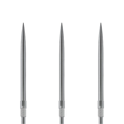 Harrows Steel Tip Quick Point Dart Wechsel- Spitzen Schraubspitzen Silber Smooth Point 30 mm