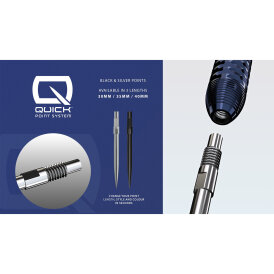 Harrows Steel Tip Quick Point Dart Wechsel- Spitzen Schraubspitzen Silber Smooth Point 35 mm