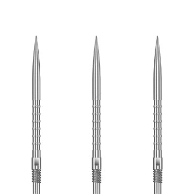Harrows Steel Tip Quick Point Dart Wechsel- Spitzen Schraubspitzen Silber HM Grip Point 30 mm