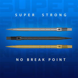 Harrows Steel Tip Quick Point Dart Wechsel- Spitzen Schraubspitzen Silber Micro Ridge Point 26 mm