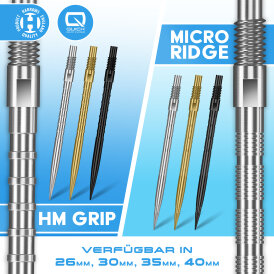 Harrows Steel Tip Quick Point Dart Wechsel- Spitzen Schraubspitzen Silber Micro Ridge Point 30 mm