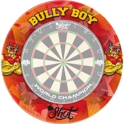 Shot Dart Michael Smith Bully Boy Rubber Dartboard Surround Catchring Wandschutz / Verpackung besch�digt
