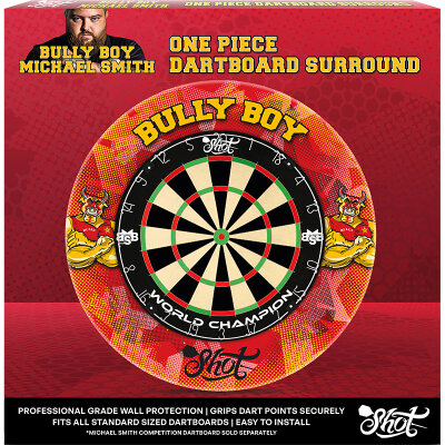Shot Dart Michael Smith Bully Boy Rubber Dartboard Surround Catchring Wandschutz / Verpackung besch�digt