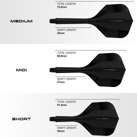 Harrows Dart Solo Flight- Schaftsystem Nr.6 IM Intermediate Schwarz