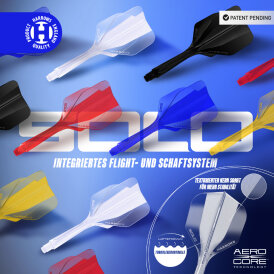 Harrows Dart Solo Flight- Schaftsystem Nr.6 IM Intermediate Rot