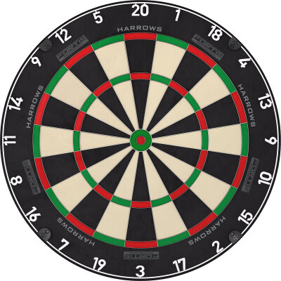 Harrows Dart Fortis Bristle Dart Board Dartboard Turnierboard Dartscheibe