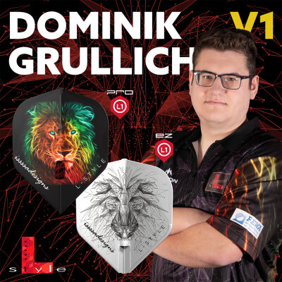 L-Style Champagne Signature Dart Flights Dominik Gr�llich L1EZ - L1PRO Flight Dartflights