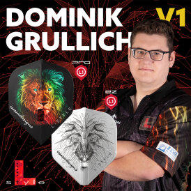 L-Style Champagne Signature Dart Flights Dominik Grüllich L1EZ - L1PRO Flight Dartflights