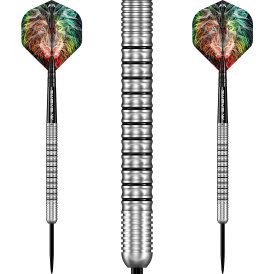 Mission Darts Steel Darts Dominik Grüllich Domi Silver-Black 95% Tungsten Steeltip Darts Steeldart 23,5 g