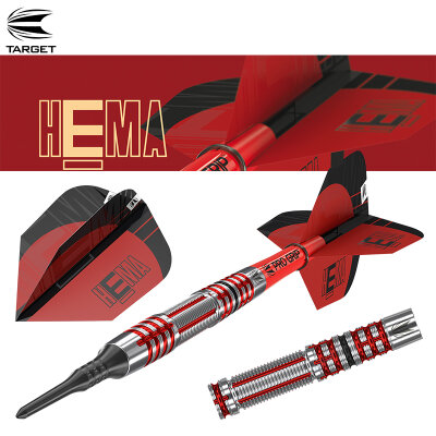 Target Soft Darts HEMA 11 90% Tungsten Softtip Darts Softdart 2021 19 g / leicht bespielt