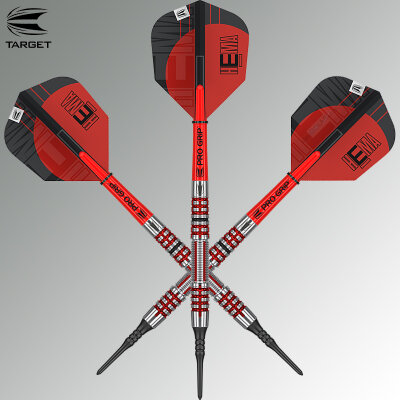 Target Soft Darts HEMA 11 90% Tungsten Softtip Darts Softdart 2021 19 g / leicht bespielt