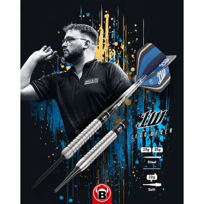 BULL�s Steel Darts Leon Weber 90% Tungsten Steeltip Darts Steeldart