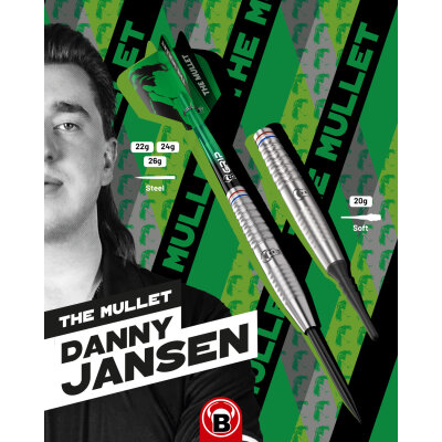 BULL�S Soft Darts Danny Jansen The Mullet G2 90% Tungsten Soft Dart Softdart Softtip 20 g