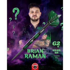 BULLS Steel Darts Brian Raman G2 The Riddler 90% Tungsten Steel Dart Steeldart Steeltip 24 g