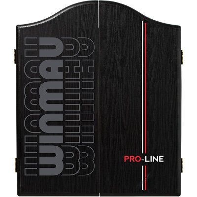 "Verpackung beschädigt" - Winmau Pro-Line Black Dartboard Cabinet Dartschrank Holz