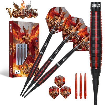 one80 Soft Dart Vaelkris V05 VHD 90% Tungsten Softtip Dart Softdart